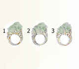 Специальный лот от мастерской! Необработанный зеленый аметист 26,35 карат + дизайн 