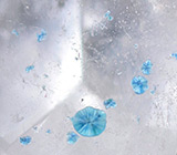 "Медузный" кварц с голубым гилалитом 3,41 карат 