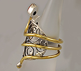 Кольцо c лабораторными опалами Серебро 925