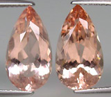 Пара морганитов 8,73 карат 