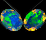 Пара эфиопских опалов 7,56 карат 