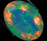 Ограненный эфиопский опал 3,36 карат 