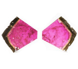 Редкость! Пара крупных слайсов арбузных турмалинов 79,73 карат 