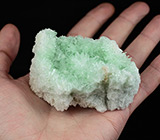 Зеленые и бесцветные кристаллы селенита 86 грамм 