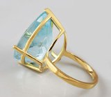 Кольцо с аквамарином