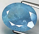 Кольцо c насыщенным аквамарином и синими сапфирами Серебро 925