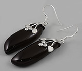Серьги с ониксом Серебро 925