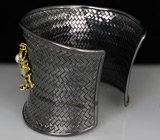 Браслет из серебра 925 пробы с самоцветами и жемчугом Серебро 925