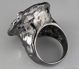 Кольцо из серебра 925 пробы с самоцветами. Серебро 925
