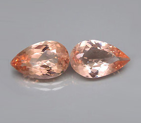 Пара морганитов 7,18 карат