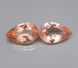 Пара морганитов 7,18 карат 