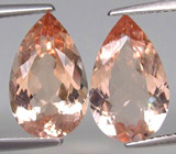 Пара морганитов 7,18 карат 