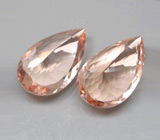 Пара морганитов 7,18 карат 