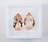 Пара морганитов 7,18 карат 