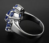 Эффектное кольцо с кианитами Серебро 925
