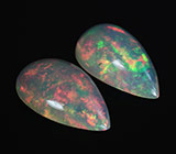 Пара эфиопских опалов 3,18 карат 