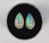 Пара эфиопских опалов 3,18 карат 