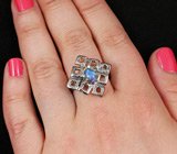 Кольцо c лунным камнем Серебро 925