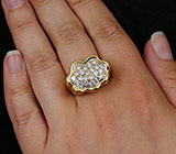 Массивное кольцо с бриллиантами 0,96 карат Золото