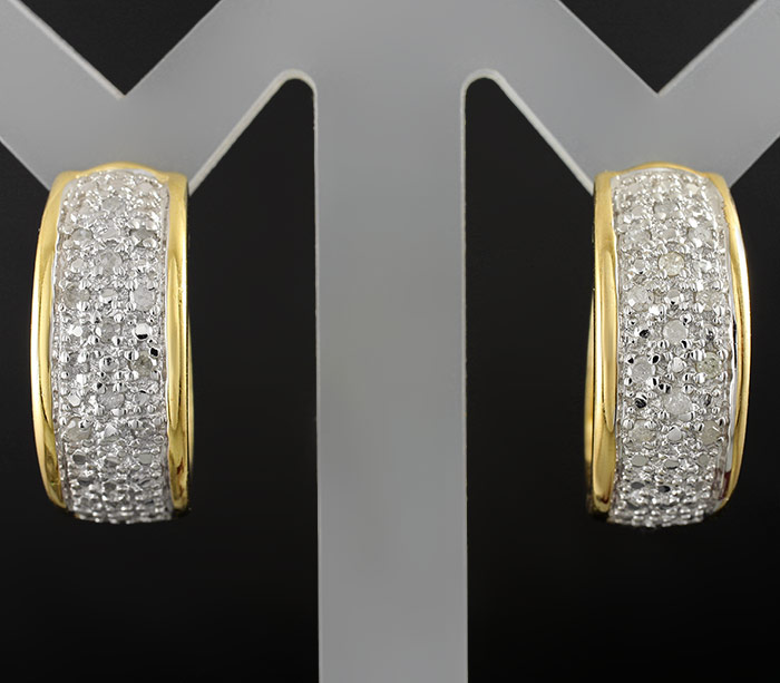 Серьги с 24 бриллиантами