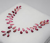 Набор из 34 розовых и рубеллитов турмалинов 10,55 карат 