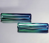 Пара полихромных турмалинов 2,05 карат 