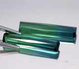 Пара полихромных турмалинов 2,05 карат 