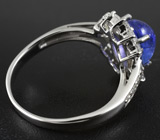 Изящное кольцо c кабошоном танзанита 2,16 карат Серебро 925