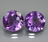Пара уругвайских аметистов 6,27 карат 