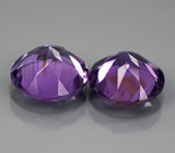 Пара уругвайских аметистов 6,27 карат 