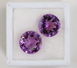 Пара уругвайских аметистов 6,27 карат 