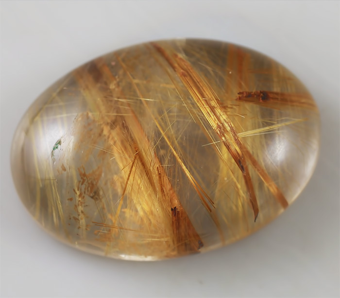 Кварц с золотистым рутилом 8 карат