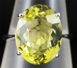 Кольцо c лимонным цитрином 8,99 карат Серебро 925