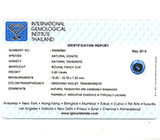 Чистейший полихромный танзанит 5,95 карат 
