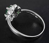 Прелестное кольцо с отличным цаворитом 0,45 карат Серебро 925