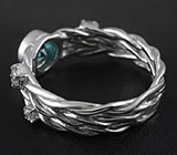 Кольцо с голубым цирконом 0,52 карат Серебро 925