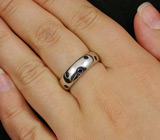 Стильное кольцо c синими сапфирами 0,35 карат Серебро 925