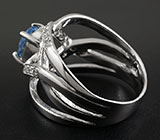 Кольцо с голубым топазом 1,48 карат Серебро 925
