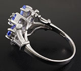 Замечательное кольцо с танзанитами Серебро 925