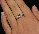 Кольцо с розовой шпинелью 0,72 карат Серебро 925