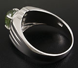 Кольцо с зеленым турмалином 0,81 карат Серебро 925