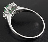 Изящное кольцо с изумрудом 0,36 карат Серебро 925