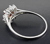 Прелестное кольцо с золотистым турмалином 1,17 карат Серебро 925