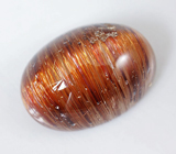 Крупный рутиловый кварц с эффектом кошачьего глаза 30,24 карат 