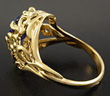 Кольцо с полихромным танзанитом