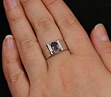 Стильное кольцо с пурпурной шпинелью 1,28 карат Серебро 925