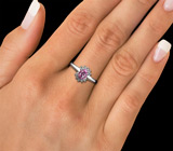 Прелестное кольцо с пурпурно-розовой шпинелью 0,62 карат