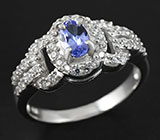 Серебряное кольцо c танзанитом 0,63 карат Серебро 925
