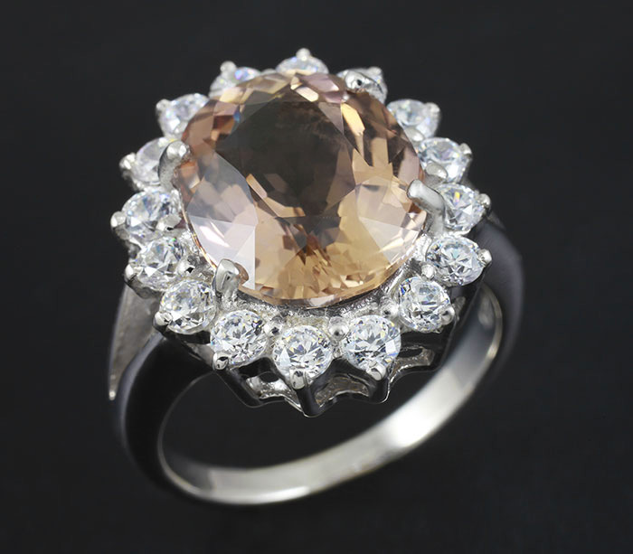 Серебряное кольцо с аметрином