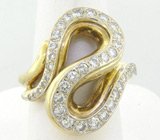 Оригинальное кольцо с бриллиантами 1,25 карат Золото